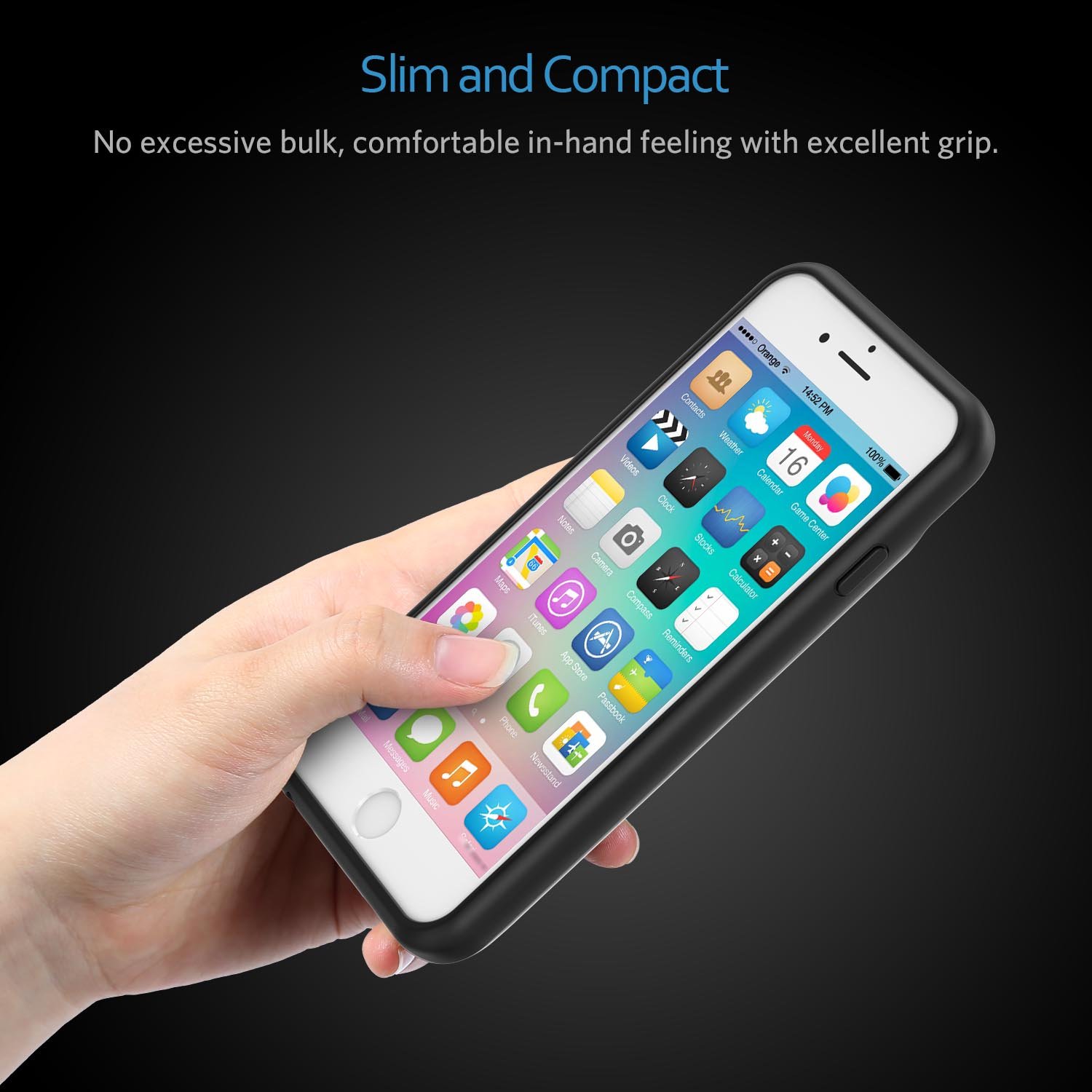 iPhone 8/7/6S/6 Battery Case, Vodool 3000mAh Rechargeable Protective Charging Pack Juice Bank for Apple iPhone 8 & 7, Extended Portable Charger Case Ultra Slim (4.7\