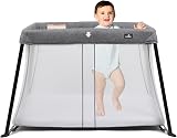 BABYLO Babylo Liteway Lightweight Travel Cot Grey Mélange view 1