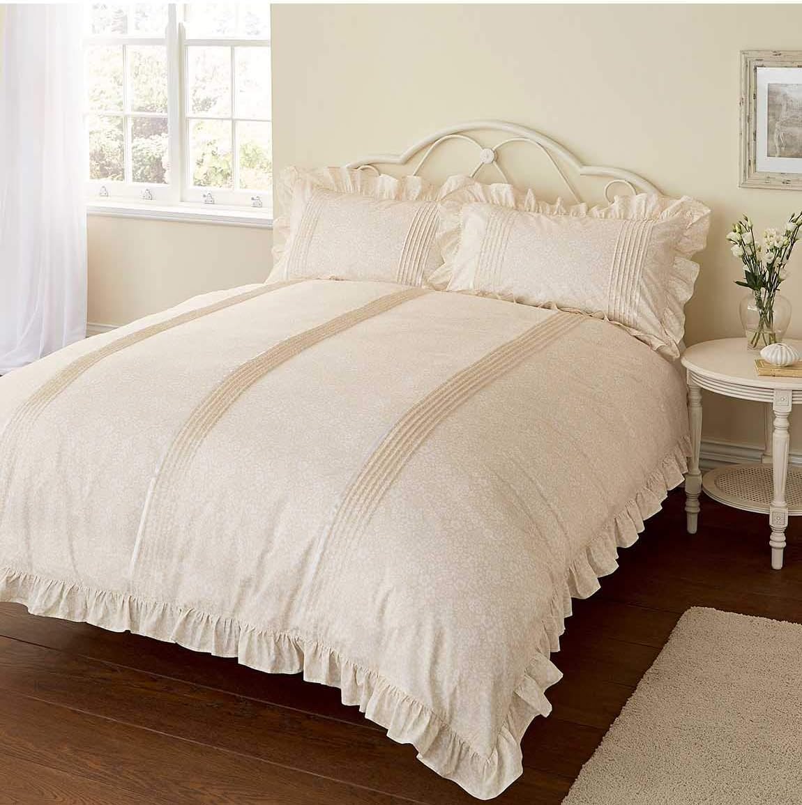 VANTONA Country Monique Double Duvet Cover Set (Inc x2 Pillowcase