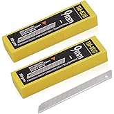 Gomake 9mm Utility Knife Replacement Blades, Snap Off Blades for 9MM Universal Art Knife,Stainless Steel Blades Use in Office