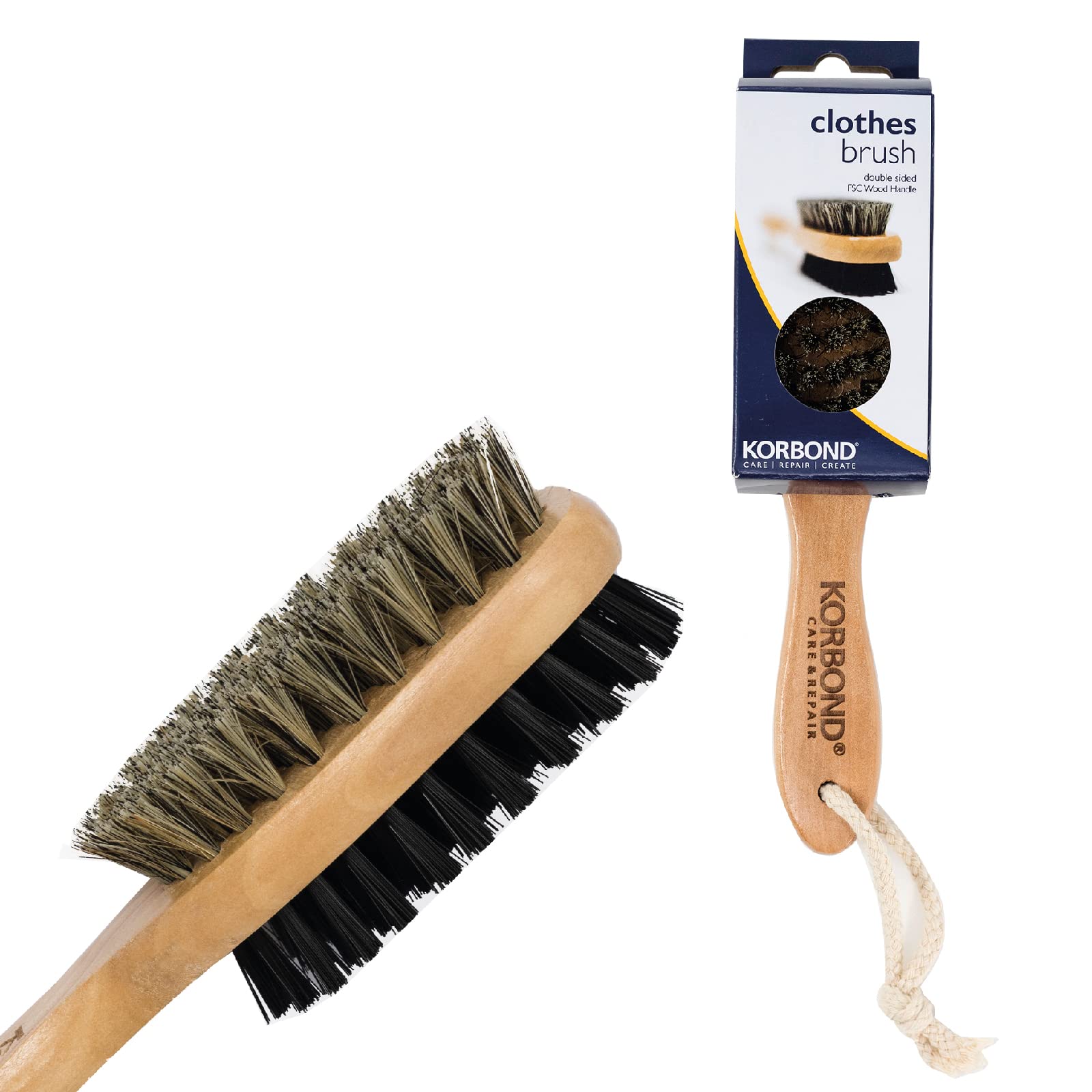 Korbond Double Sided Clothes Brush, Multi-Colour, 110591