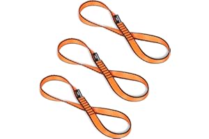 KLYTORX 18MM Nylon Climbing Sling Runner - 23KN CE2008/EN566 Certified Outdoor Climbing Webbing for Rock Climbing, Rappelling, Mountaineering, Swing Gear, Outdoor Adventures & Emergency Anchoring