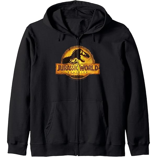 Amazon.com: Jurassic Park Classic Logo Distressed Zip Hoodie