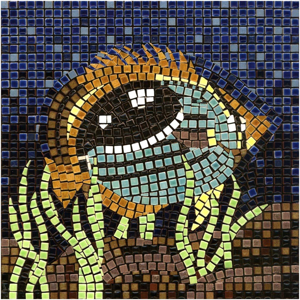 DIY Mosaic Art Kit Square 7inch 20cm Fish — image 1