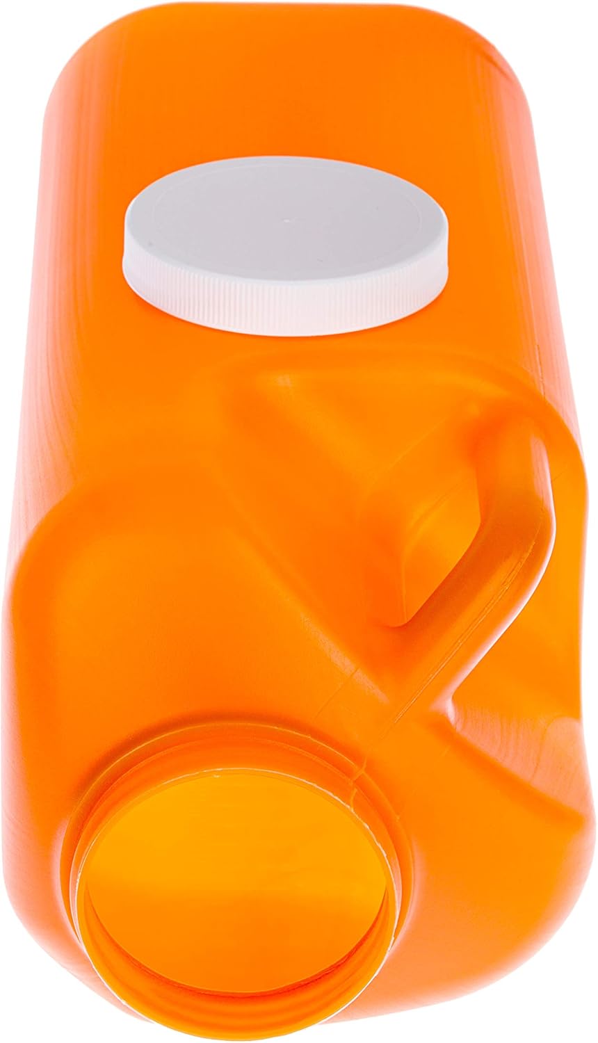 Large Male Urinal with Leak Proof Screw Cap Lid (3000 mL or 101 oz.) (Amber Color): Health & Personal Care
