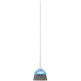 Amazon Basics Dustpan Broom Set, Blue and White