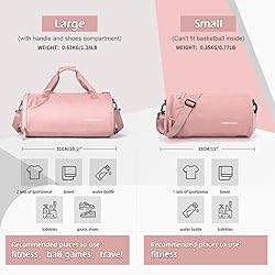 Gym Bag for Women,Sports Bag with Shoes Compartment