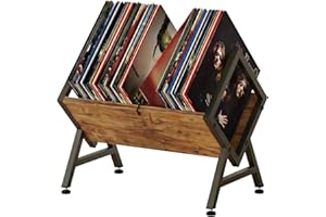 VonDream Vinyl Record Storage Holder, Space Saving Record Holder for 12 Inch Albums, Album Vinyl Record Holder Organizes & Protects Your Collection