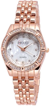 Modor Royal Elegance Rose Gold Dial Formal/Casual / Party Wear Multi Purpose Wrist Watch for Women & Girls (3878)