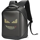 KEMIMOTO LED Backpack Programming Backpack for Motorcycle Travel and Camping Storage Laptop Backpack