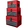 Blue Orchards Tool Chest Paperboard Boxes (Set of 3), Party Gifts, Favors, Decorations, Birthday & Wrap, Storage & Display