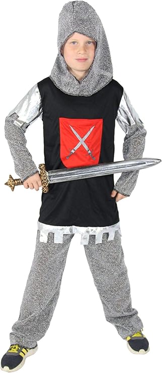 Foxxeo Ritterkostüm für Jungen Ritterrüstung Kinder Ritter Kostüm Größe