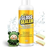 Air Dry Clay Glaze, 177ml Clay Varnish for Air Dry Clay/Polymer Clay Sealer, ResinCrete, Varnish for Pottery&amp;Acrylic Paint, Waterproof &amp; Stain Resistant, Design for Air Dry Clay Pottery (Gloss,6OZ)