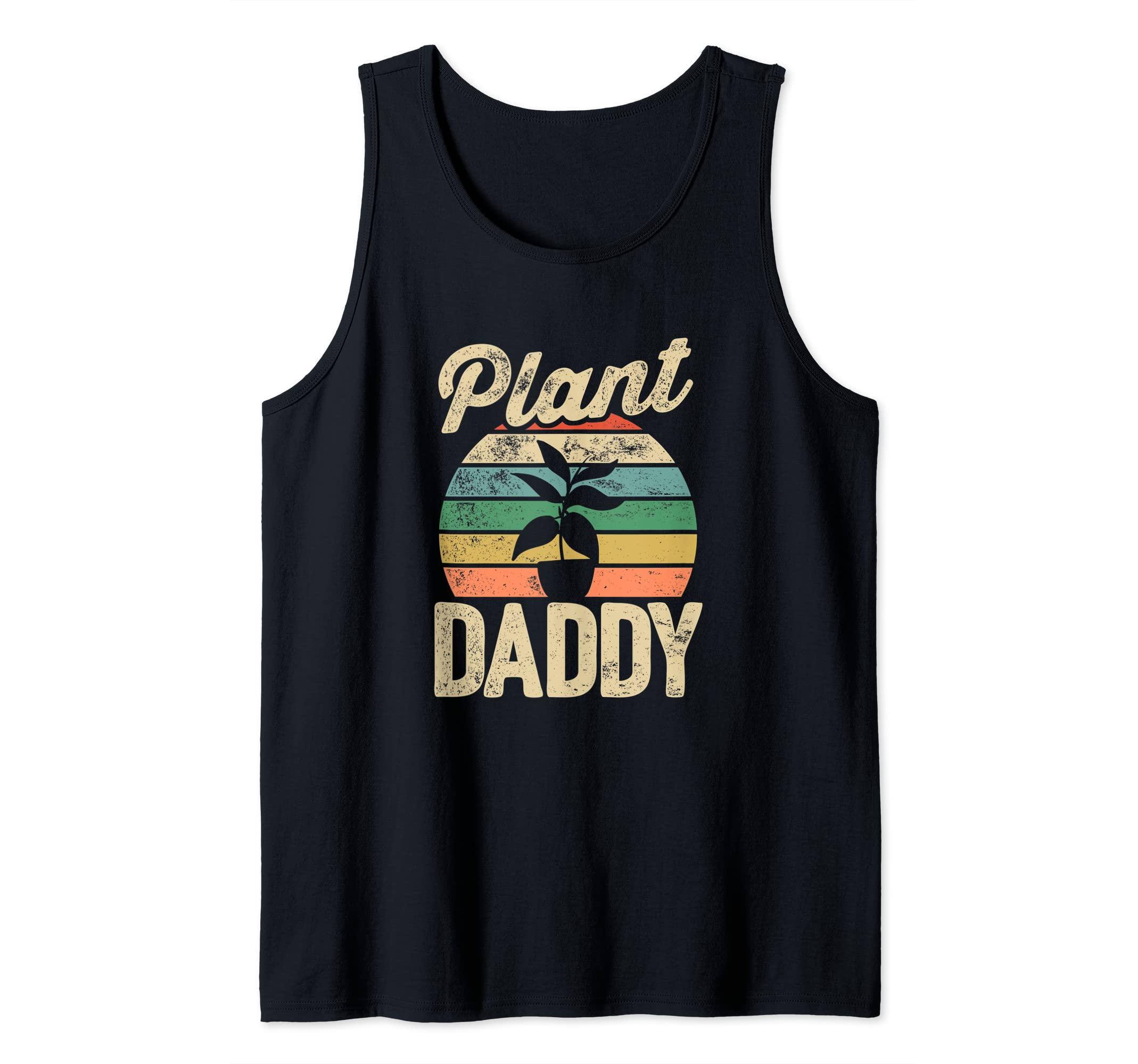 Mens Gardener Plant Daddy Gardening Shrub Garden Lawn Mower Bed Tank Top