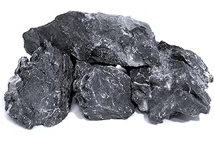 FISCAPE 4 PCS 2-4'' Natural Seiryu Stones for Aquariums, 3 PCS 2" & 1 PCS 4" Seiryu Rocks for Aquascaping