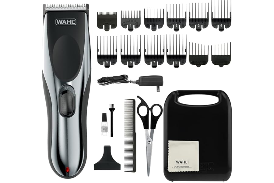 Wahl Clipper Rechargeable Cord/Cordless Haircutting & Trimming Kit for Heads, Longer Beards, & All Body Grooming – Model 79434
