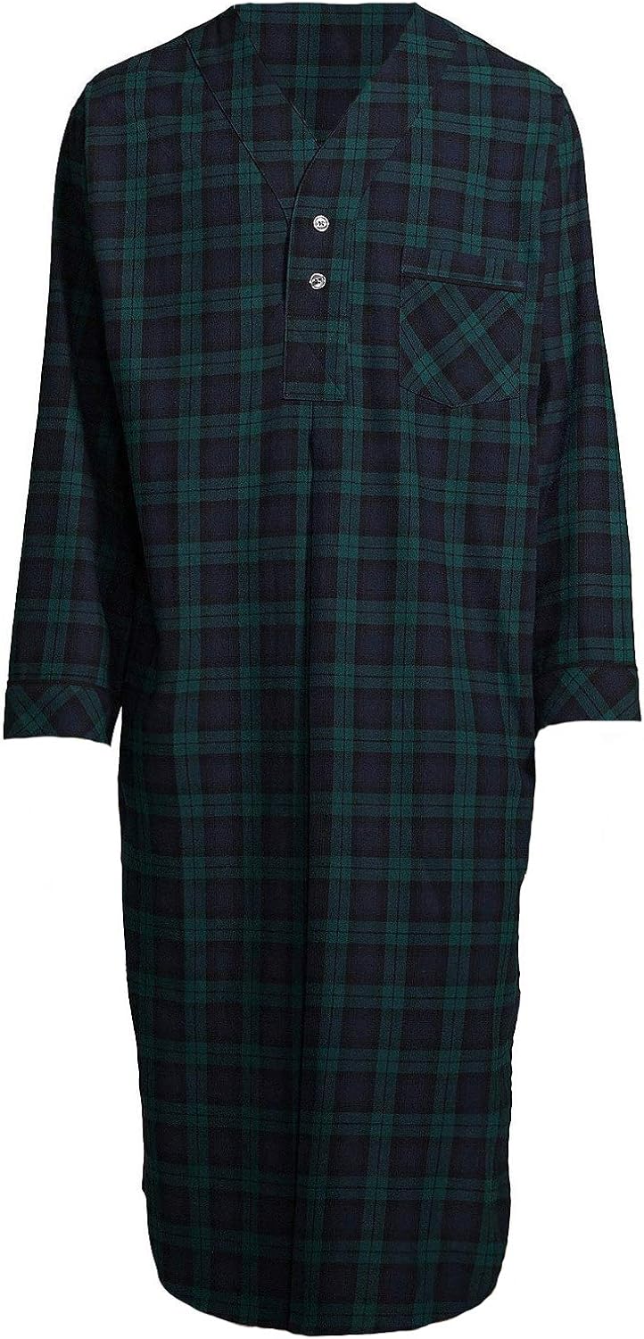 Stafford Men's Flannel Nightshirt at Amazon Men’s Clothing store