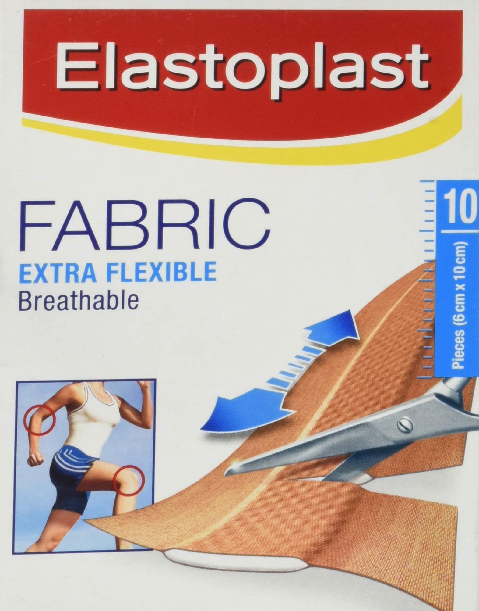 Elastoplast Fabric Extra Flexible Breathable, 10 Count