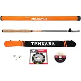DRAGONtail Tenkara - MIZUCHI zx340 Small Tenkara Rod | 3-in-1 adjustable fishing rod designed for narrow, overgrown streams where extra movement is limited