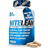 Night Time Fat Burner for Weight Loss Support - Belly Fat Burner for Men &amp; Women with Green Tea and White Kidney Bean Extract - Nighttime Metabolism Booster &amp; Sleep Optimizer to Help Stubborn Fat Loss