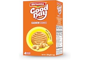 BRITANNIA Good Day Cashew Cookies Family Pack – 8 x 75g Packs (Total 600g) | Family Favorite School Snacks | Ideal for Breakf