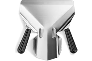 HUGELOOY French Fry Bagger Scoop, Commercial Fry Bagger Scooper, Food French Fries Shovel Fry Scoop (Dual Handle)