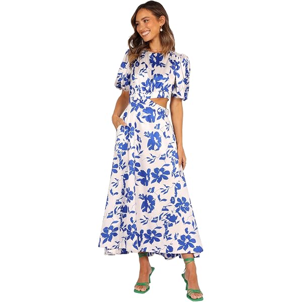 collared shirt dress midi Midi Shirt Dress in Structured Cotton Silk lapis blue / 2