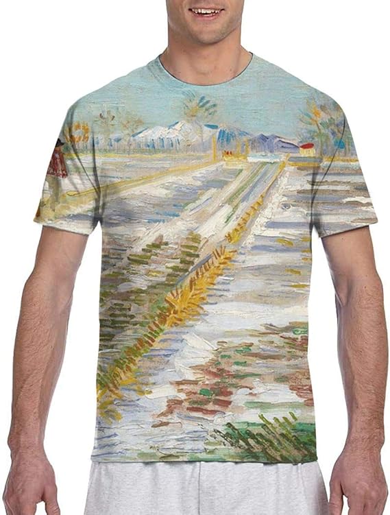 Amazon Co Jp 雪のある風景 Tシャツメンズ 半袖プリント 夏 カジュアルファッション 人気 クルーネック ゆったりとしたスポーツの快適性 ユニセックス 服 ファッション小物