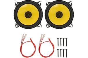 POCREATION Car Coaxial Speakers, 4 Inch, 300W Peak Power, 2-Piece Set with Mounting Hardware