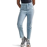 Wrangler Womens Tapered High-Rise Mom Jean