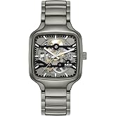 Rado - True Square - Unisex Automatic Swiss Watch - 38mm Square Black Grey Dial - High-Tech Ceramic Bracelet - R27196152