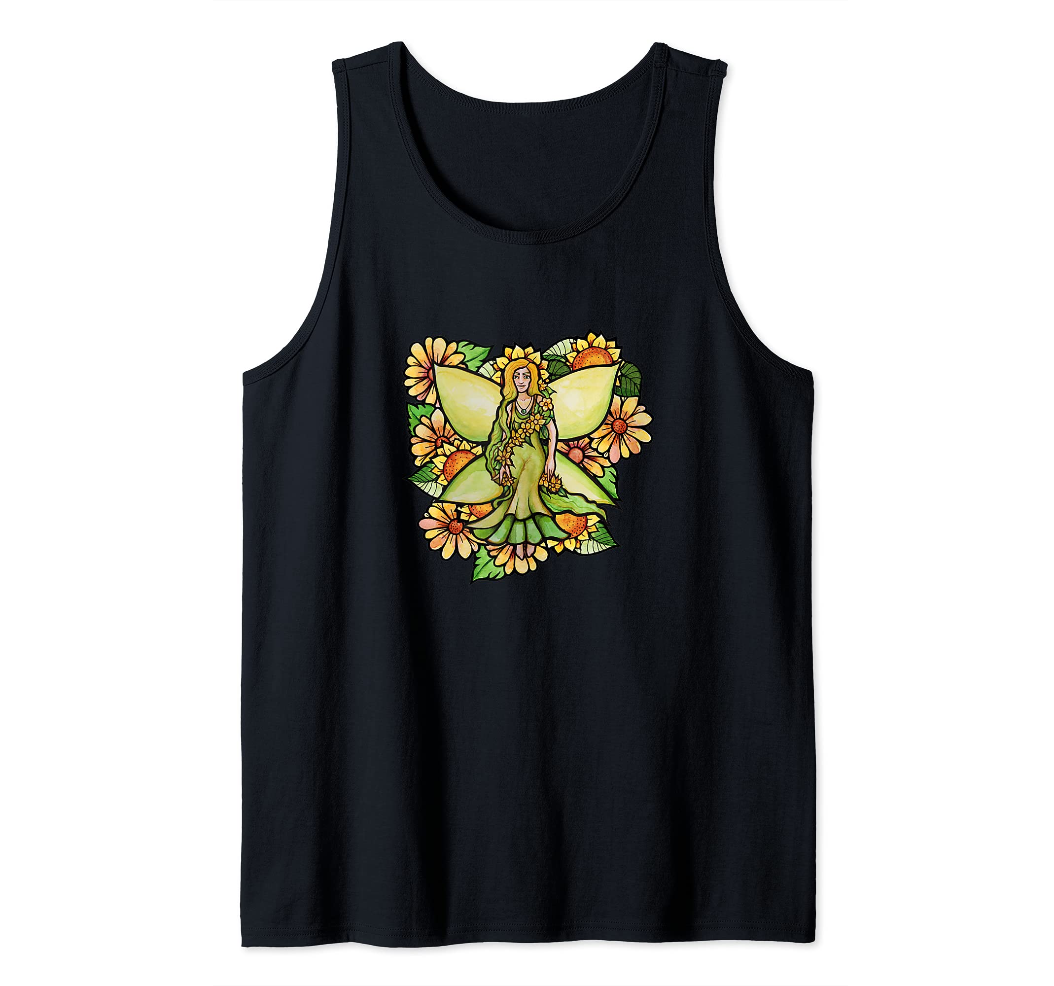Garden Fairy Faerie Garden Tank Top