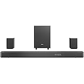 Hisense AX5125H 5.1.2Ch Sound Bar with Wireless Subwoofer, 500W, Dolby Atmos, Bluetooth 5.3, EzPlay, 4K HDMI Pass Through, Ro