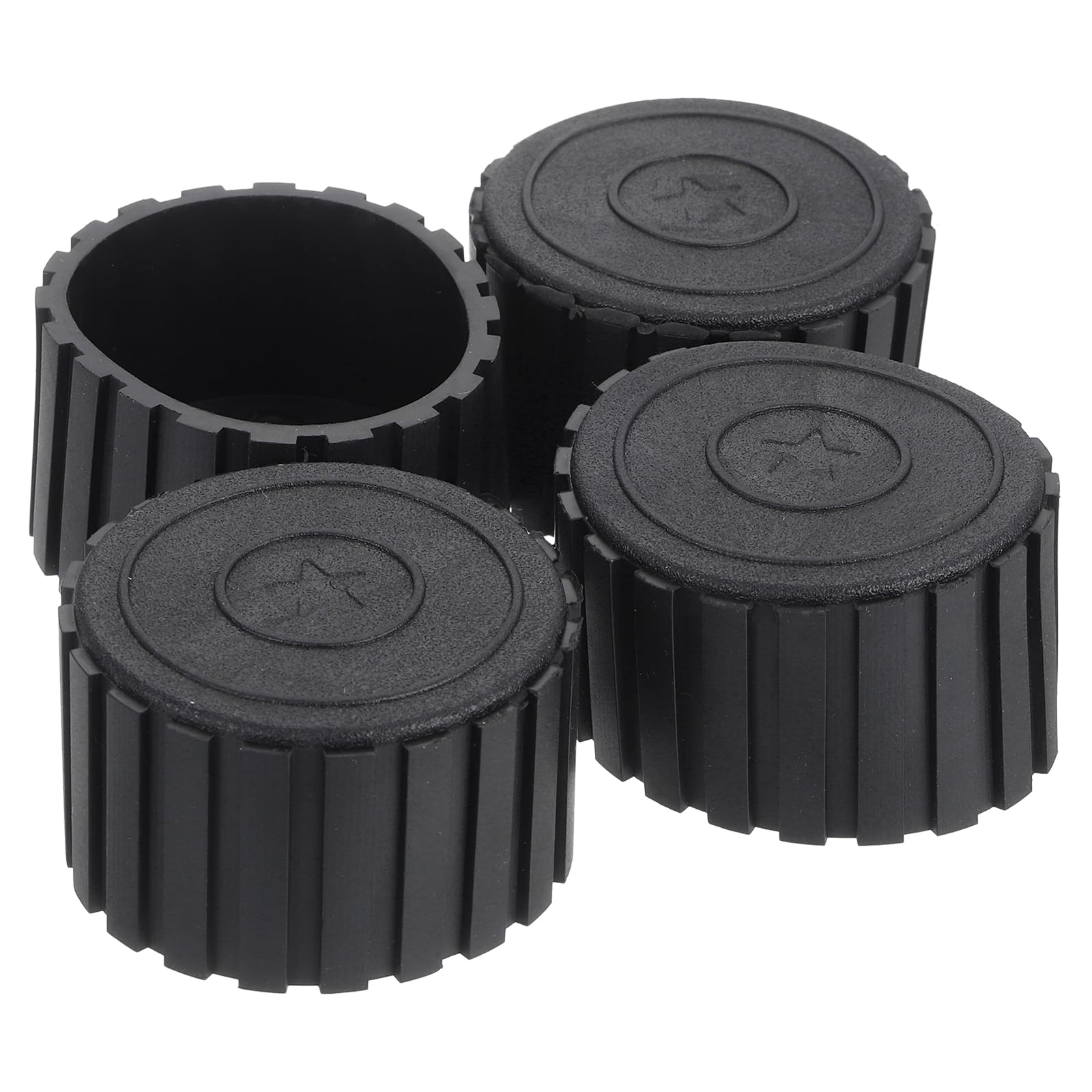 Photo 1 of uxcell 4Pcs Chair Leg Tips Caps, 1-7/8" PVC Non-Slip Feet End Caps Cover, Round Chair Leg Floor Protectors for Furniture, Black