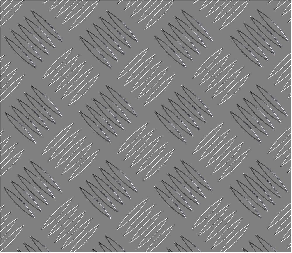 18AM034 Checker Plate Aluminium 500x250x2mm Anti Slip 2pc Set