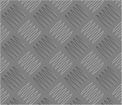 18AM034 Checker Plate Aluminium 500x250x2mm Anti Slip 2pc Set