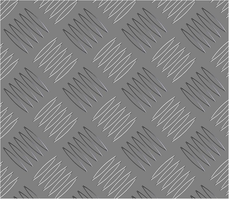 18AM034 Checker Plate Aluminium 500x250x2mm Anti Slip 2pc Set
