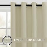 MRTREES Opaque Thermal Curtains Eyelets 240x140 cm Set of 2 Light Blue view 2