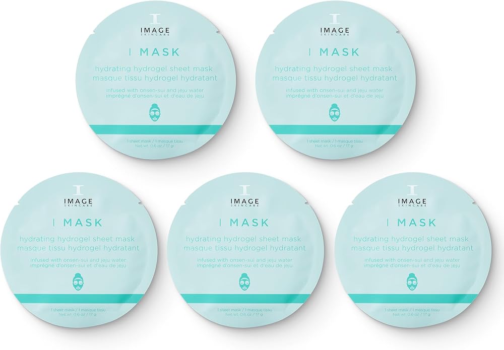 IMAGE Skincare I MASK Hydrating Hydrogel Sheet Masks Pack of 5 0.6oz