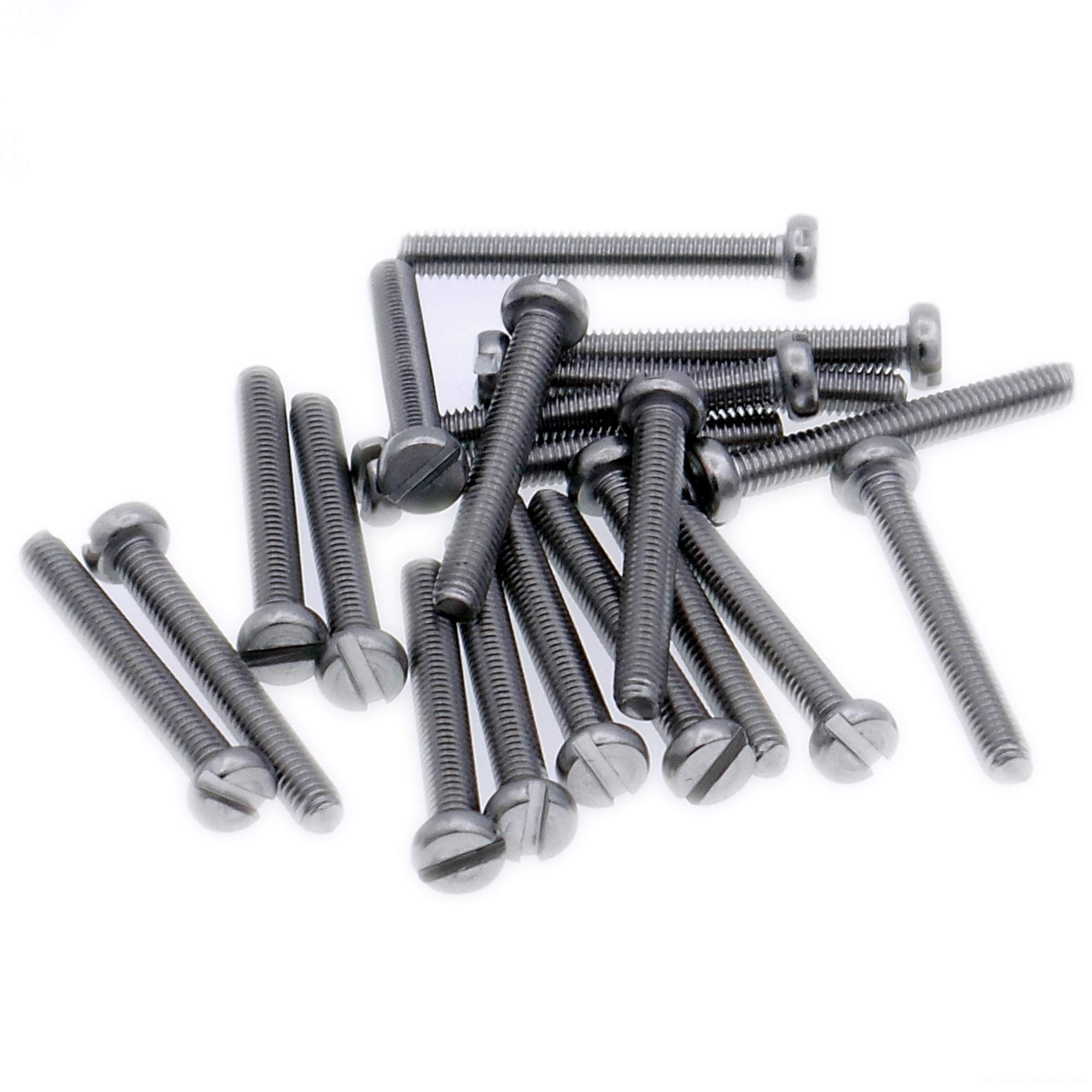 M4 (4mm x 20mm) Slot Cheese Machine Screw (Bolt) - Stainless Steel (A2) (Pack of 20)