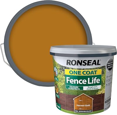 Ronseal One Coat Fence Life Harvest Gold 5 Litre RSLOCFLHG5L
