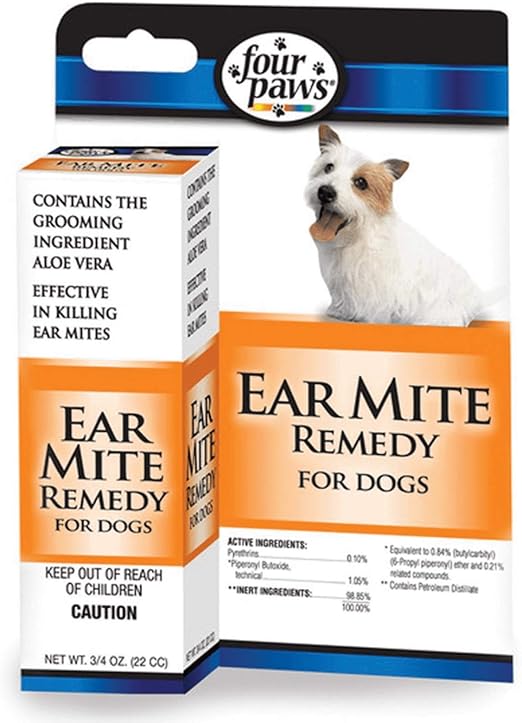 four paws aloe ear mite treatment for dogs