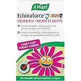 A.Vogel Echinaforce Junior Chewable Tabs - Organic Echinacea Tabs - Cold and Flu Symptoms Relief - Immune System Support - Ch
