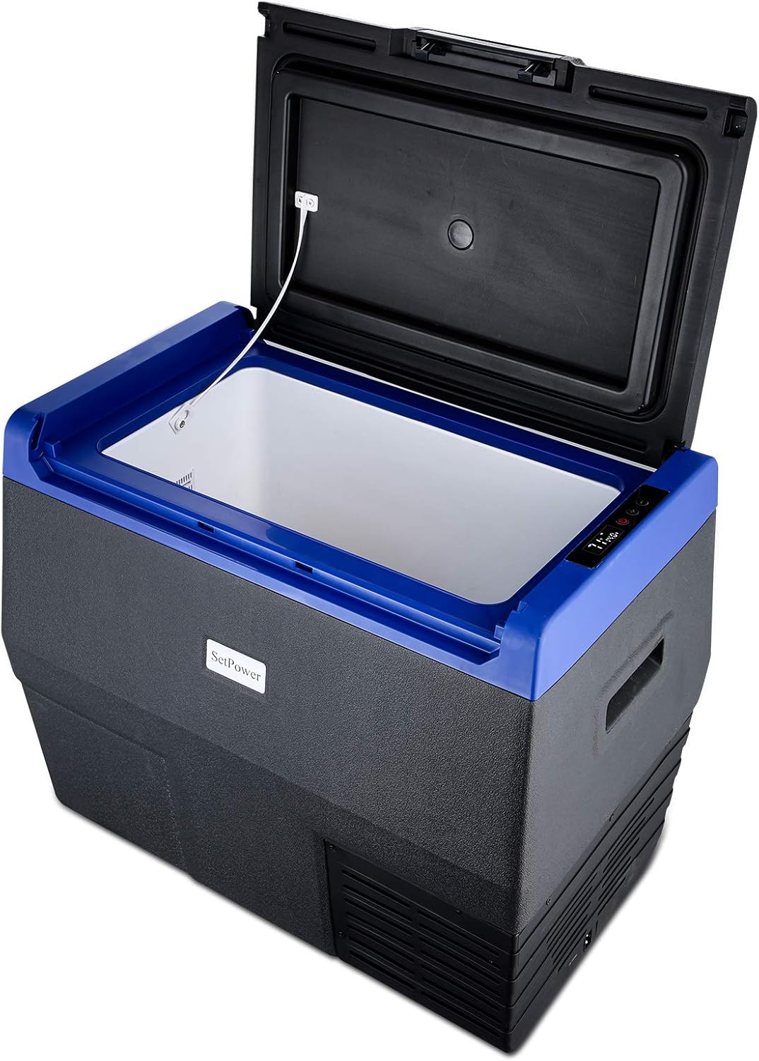 SetPower 37 Quarts Beverage Refrigerator, 50 Can 12 Volt Refrigerator with Compressor, DC 12/24V, Beverage Cooler for Soda and Beer, Suitable for RV, Camping, Road Trip