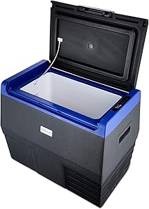 SetPower 37 Quarts Beverage Refrigerator, 50 Can 12 Volt Refrigerator with Compressor, DC 12/24V, Beverage Cooler for Soda and Beer, Suitable for RV, Camping, Road Trip