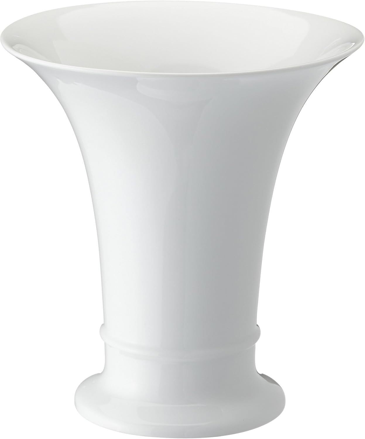 Kaiser Porzellan Vaso Hacienda In Porcellana Spugna Bianca - Altezza 17 Cm - Stile Classico Moderno