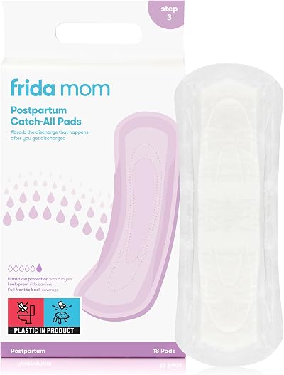 Frida Mom Postpartum Pads 18ct Leak Proof 6 Layer Protection Maxi Pads