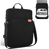 13 inch Laptop Carrying Sleeve for 2025-2022 MacBook Air 13 M4 M3 M2 A3240 A3113 A2681, Protective Carrying Bag Shoulder Travel Case Bag, Black