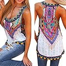 Mosunx(TM) Women New Summer Vest Top Sleeveless Blouse Casual Tank Tops T-Shirt (XL, Multicolor)