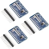 Qoroos 3 PCS ADS1115 16 Bit 16 Byte 4 Channel I2C IIC Analog-to-Digital ADC Converter with Programmable Gain Amplifier High Precision ADC Converter Development Board for Arduino Raspberry Pi